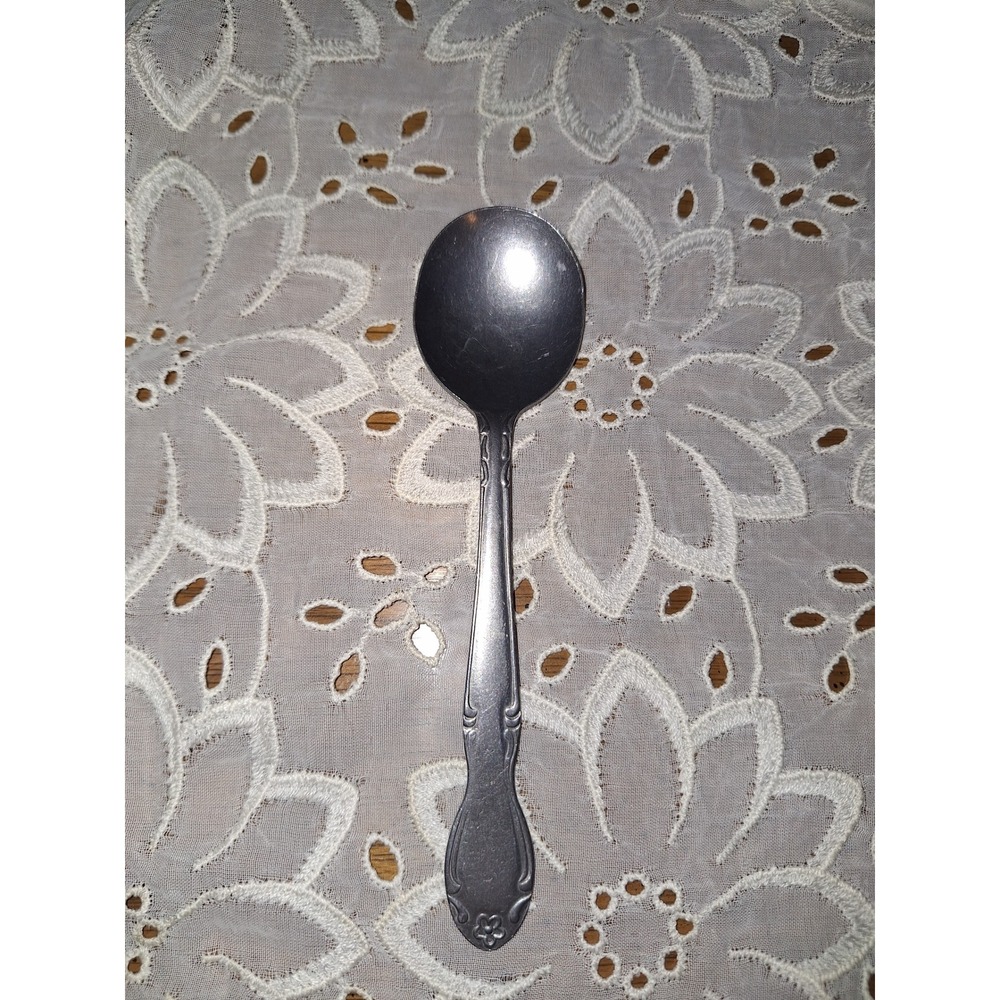 Sysco 573228 Stainless Steel Soup Spoon Windsor Pattern Silver Tone Flatware